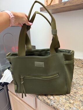 Dagne Dover Olive Green Neoprene Tote